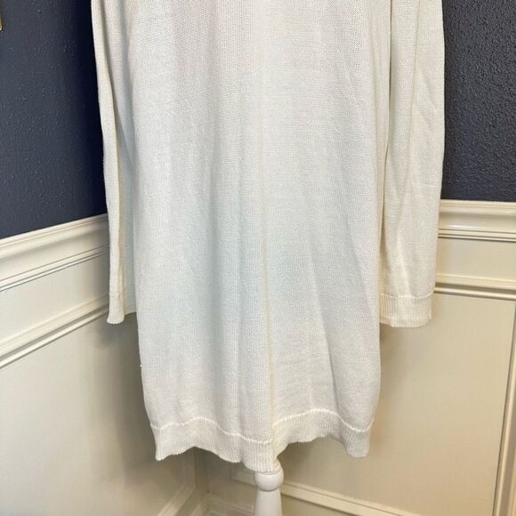 Eileen Fisher Longline Open Front Cardigan Sweater - Picture 13 of 14